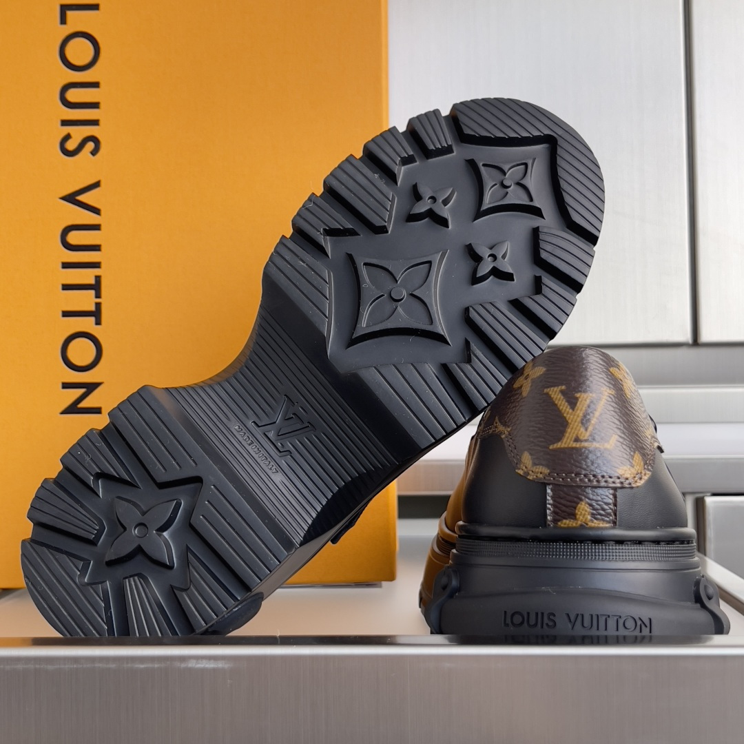 Louis Vuitton LV路易威登L家 驴牌 Squad系列 厚底 玛丽珍 乐福鞋 小皮鞋