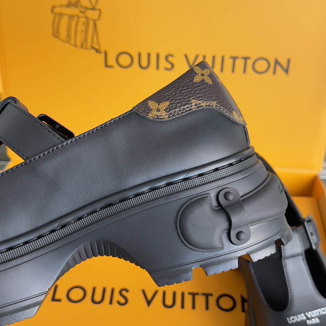Louis Vuitton LV路易威登L家 驴牌 Squad系列 厚底 玛丽珍 乐福鞋 小皮鞋