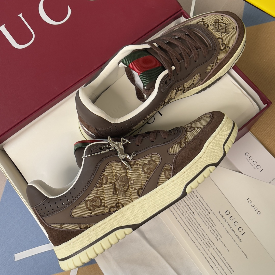 Gucci Gucci古驰G家Re-Web系列 马年限定 老花 休闲 运动鞋 滑板鞋
