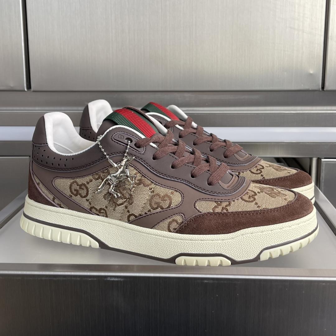 Gucci Gucci古驰G家Re-Web系列 马年限定 老花 休闲 运动鞋 滑板鞋