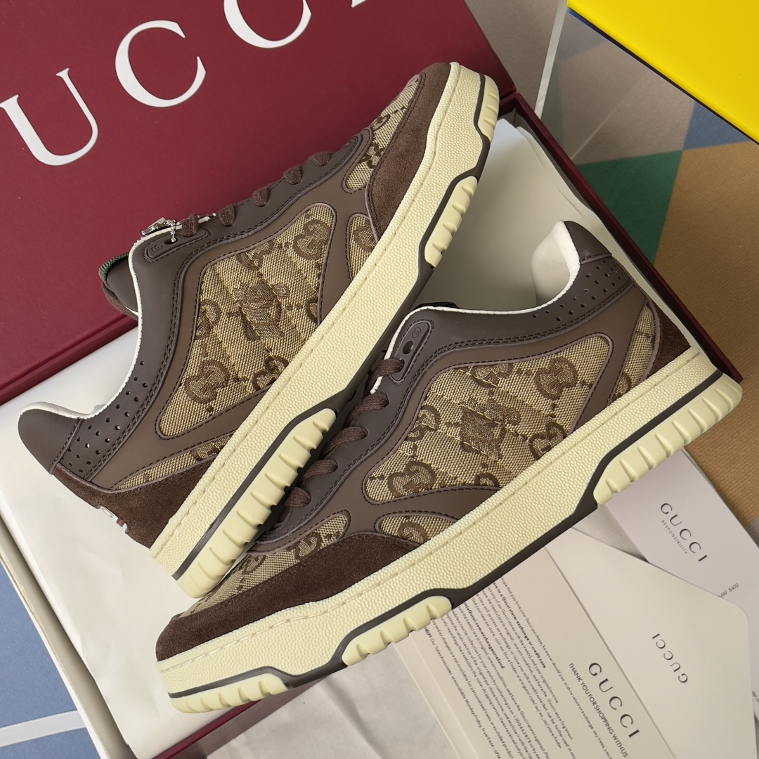 Gucci Gucci古驰G家Re-Web系列 马年限定 老花 休闲 运动鞋 滑板鞋