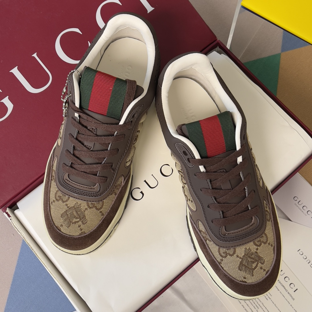 Gucci Gucci古驰G家Re-Web系列 马年限定 老花 休闲 运动鞋 滑板鞋