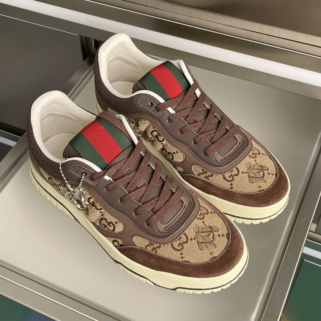 Gucci Gucci古驰G家Re-Web系列 马年限定 老花 休闲 运动鞋 滑板鞋