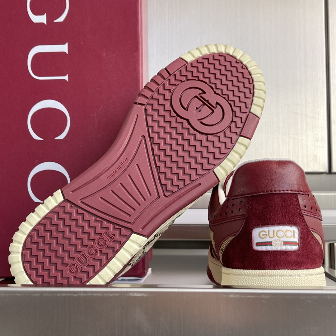 Gucci Gucci古驰G家Re-Web系列 马年限定 老花 休闲 运动鞋 滑板鞋