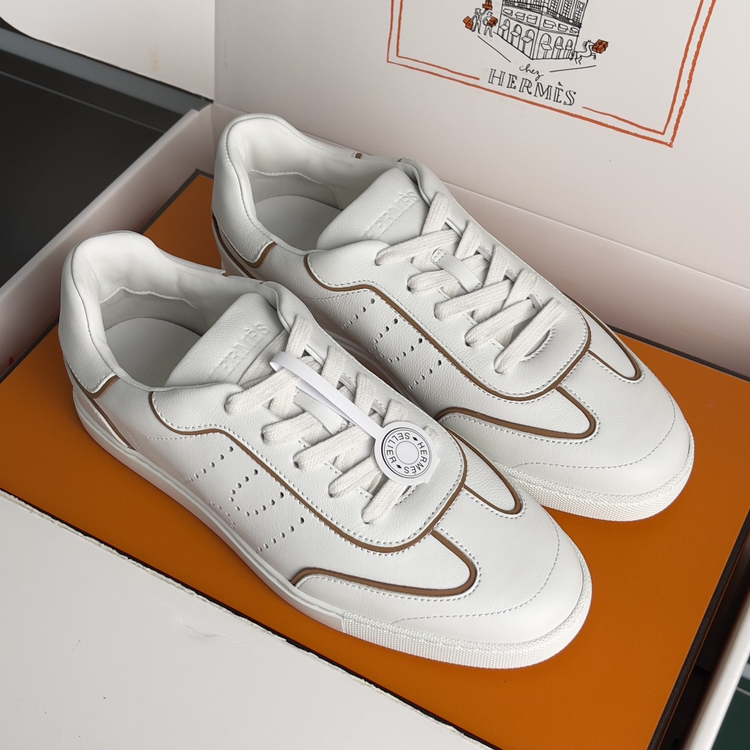 Hermès Hermes爱马仕 H家 Match系列 休闲 运动鞋 小白鞋