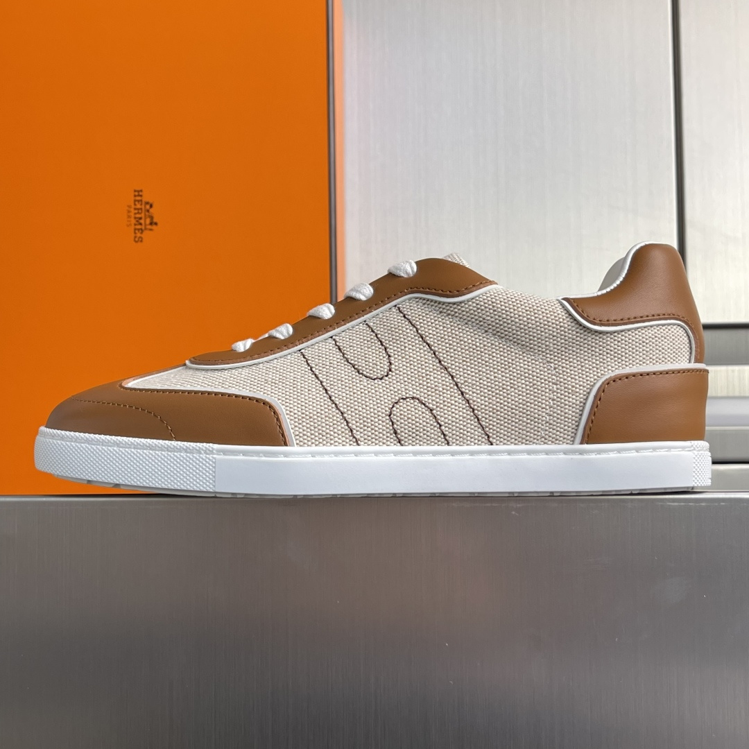 Hermès Hermes爱马仕 H家 Match系列 休闲 运动鞋 小白鞋