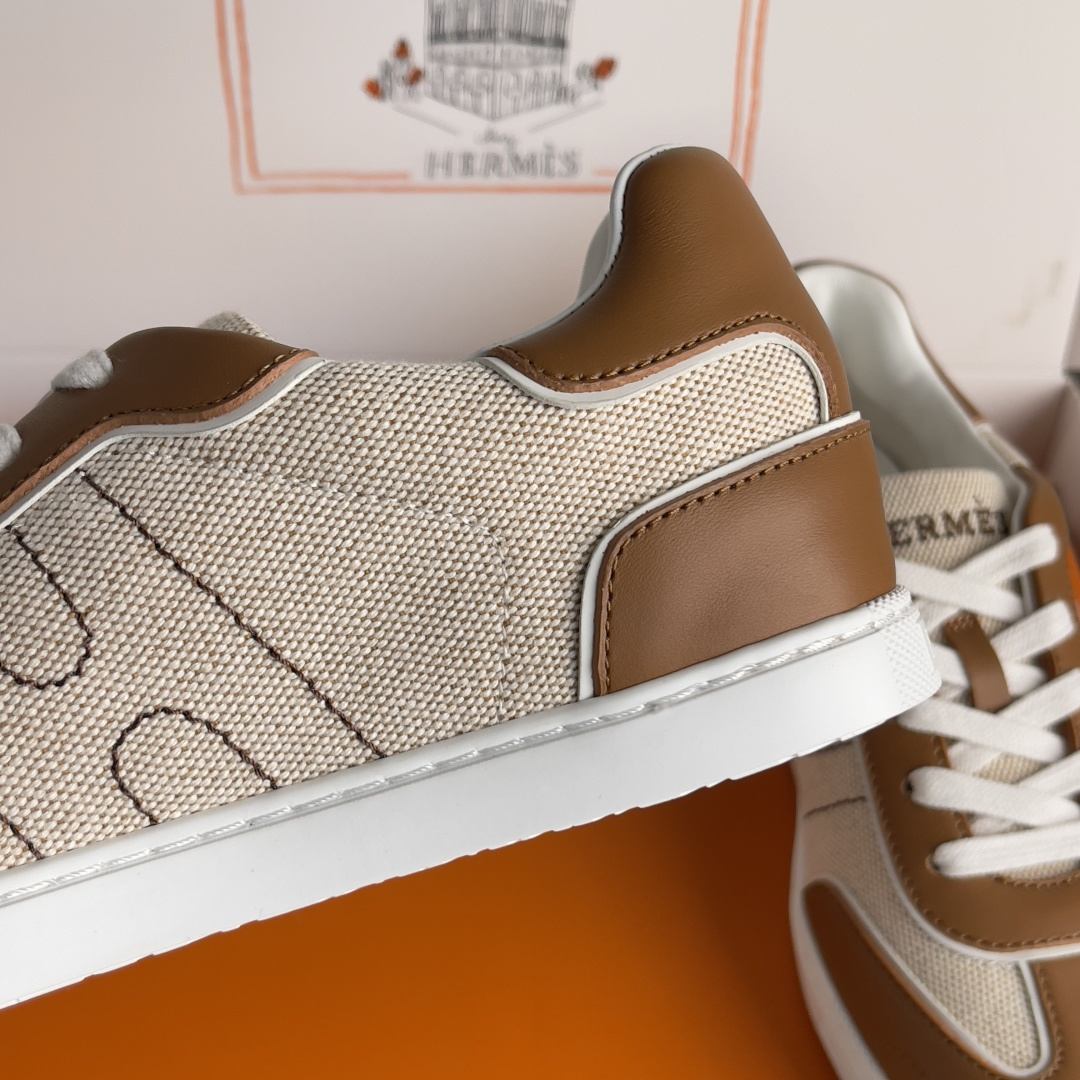 Hermès Hermes爱马仕 H家 Match系列 休闲 运动鞋 小白鞋