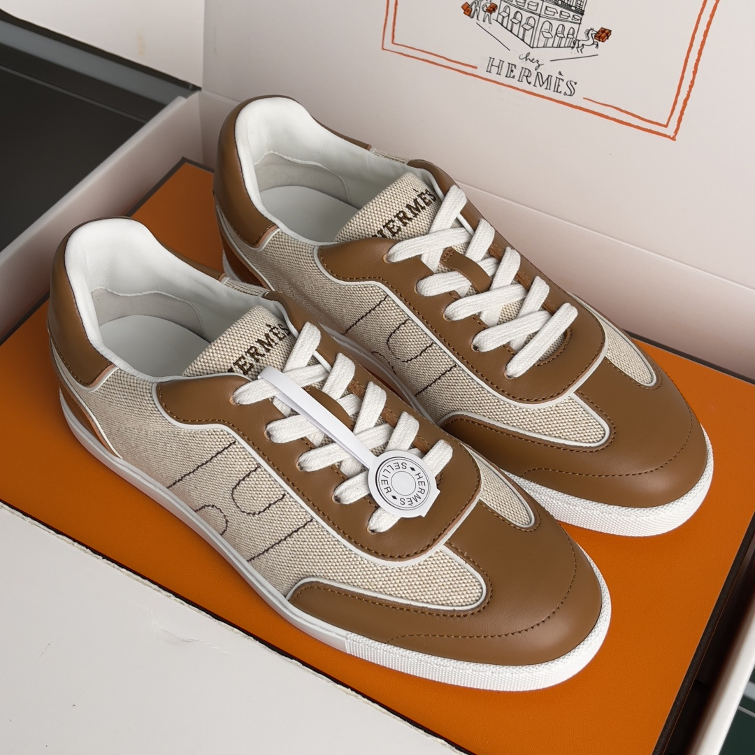 Hermès Hermes爱马仕 H家 Match系列 休闲 运动鞋 小白鞋