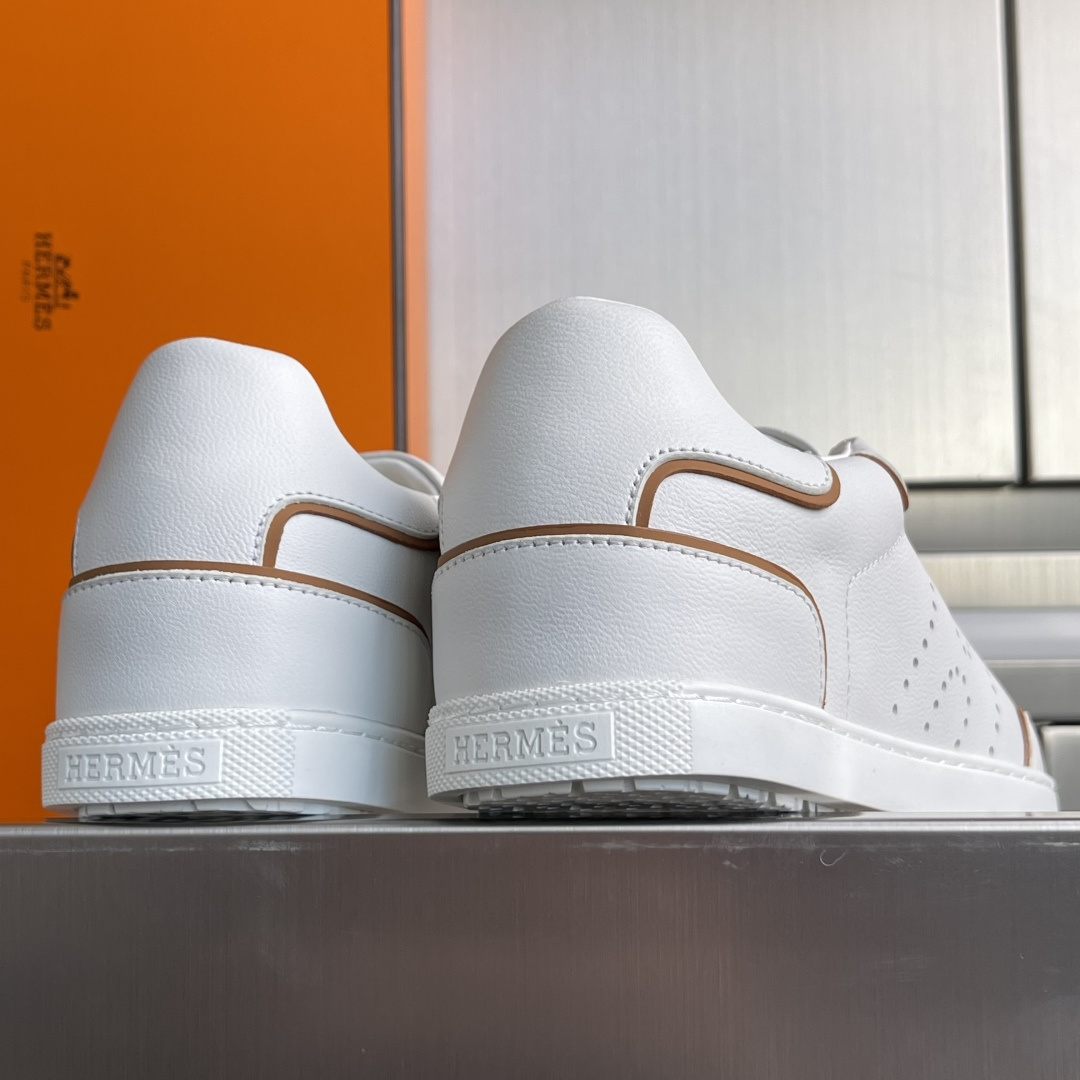 Hermès Hermes爱马仕 H家 Match系列 休闲 运动鞋 小白鞋