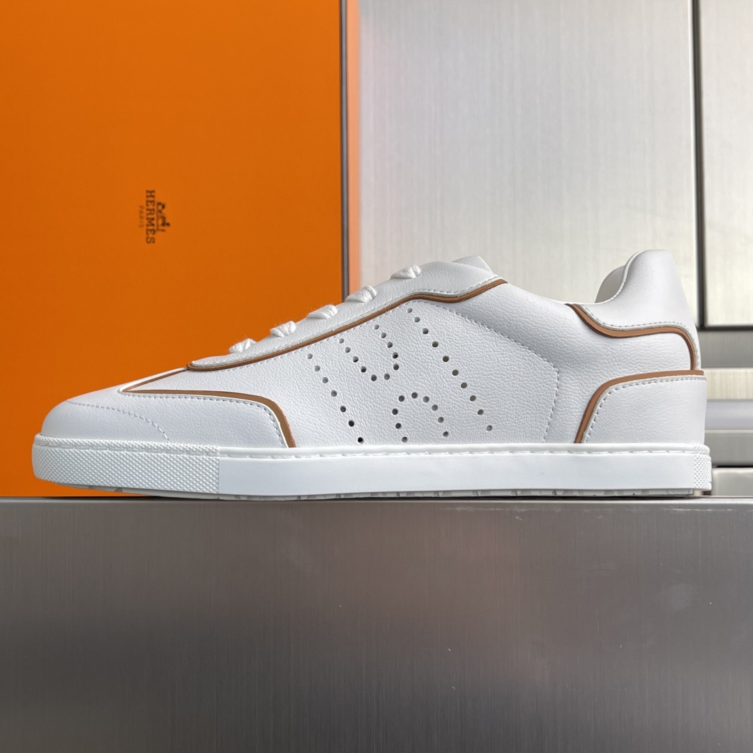 Hermès Hermes爱马仕 H家 Match系列 休闲 运动鞋 小白鞋