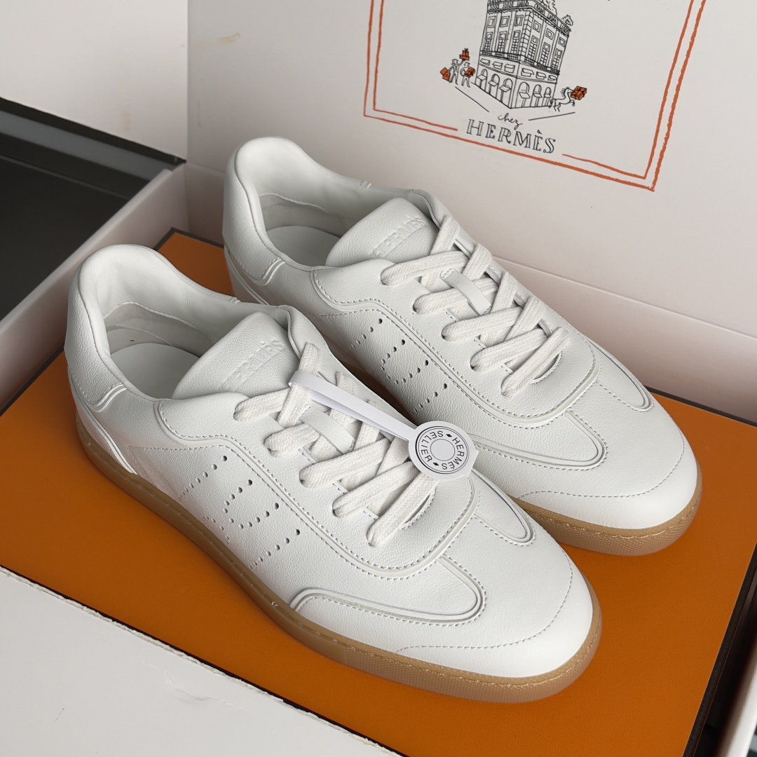 Hermès Hermes爱马仕 H家 Match系列 休闲 运动鞋 小白鞋