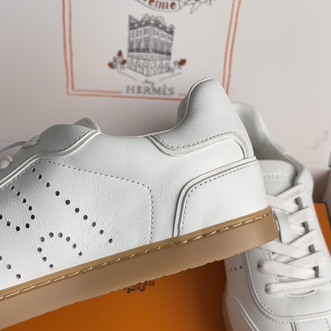 Hermès Hermes爱马仕 H家 Match系列 休闲 运动鞋 小白鞋
