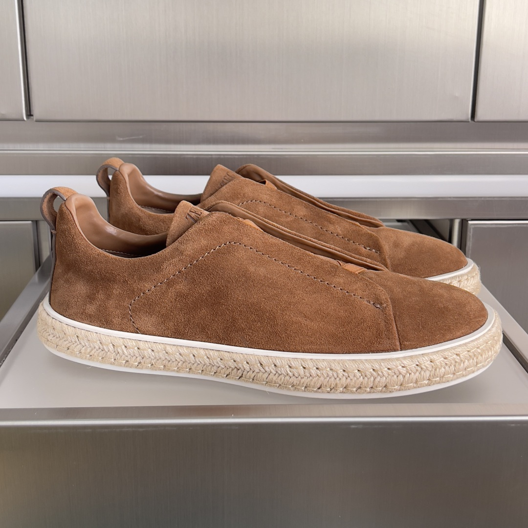 Ermenegildo Zegna ZEGNA 杰尼亚 Triple Stitch™ SECONDSKIN系列 男士 麻绳 休闲 运动鞋 滑板鞋 小白鞋