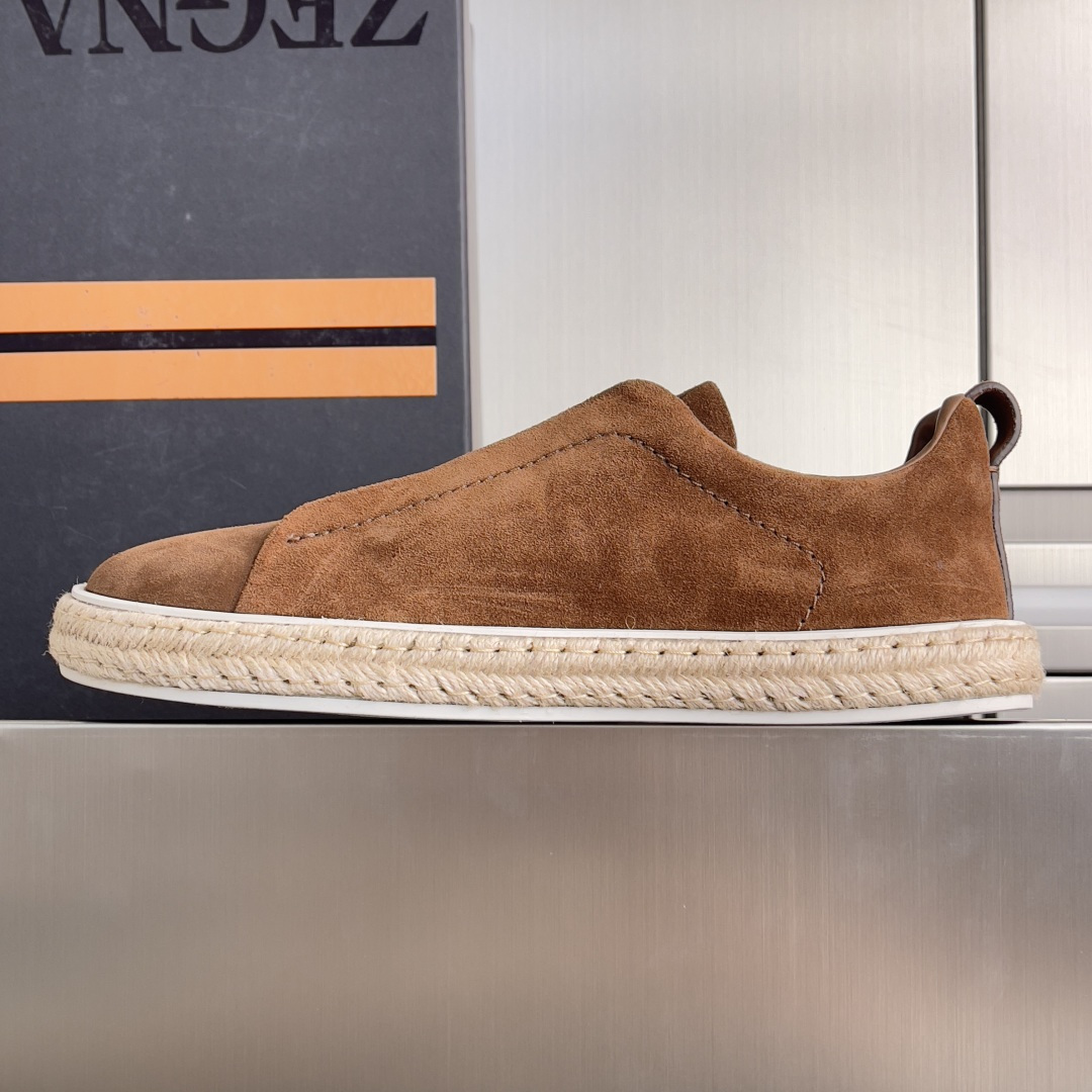Ermenegildo Zegna ZEGNA 杰尼亚 Triple Stitch™ SECONDSKIN系列 男士 麻绳 休闲 运动鞋 滑板鞋 小白鞋