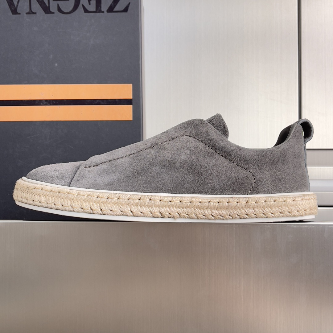 Ermenegildo Zegna ZEGNA 杰尼亚 Triple Stitch™ SECONDSKIN系列 男士 麻绳 休闲 运动鞋 滑板鞋 小白鞋