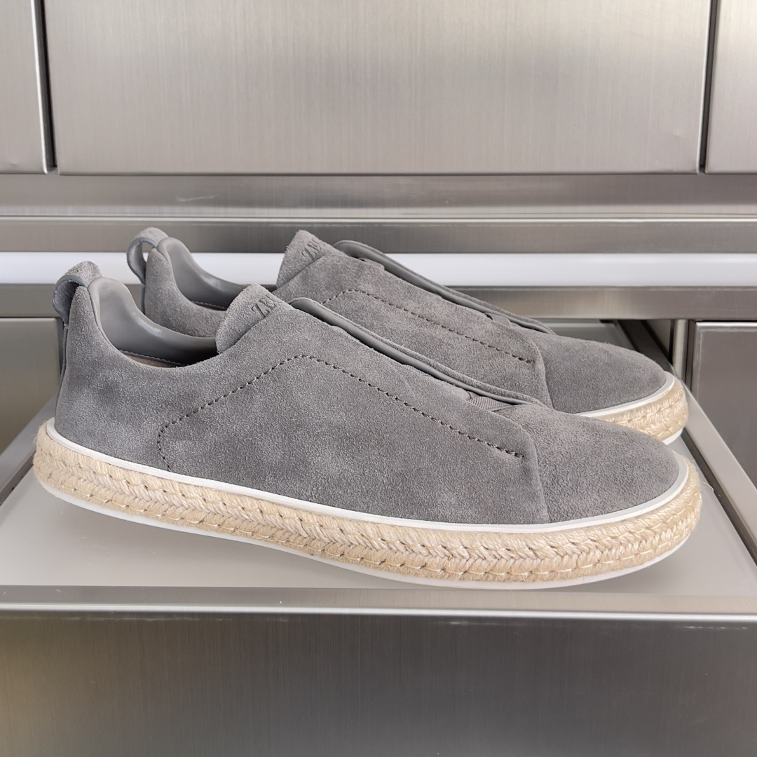 Ermenegildo Zegna ZEGNA 杰尼亚 Triple Stitch™ SECONDSKIN系列 男士 麻绳 休闲 运动鞋 滑板鞋 小白鞋