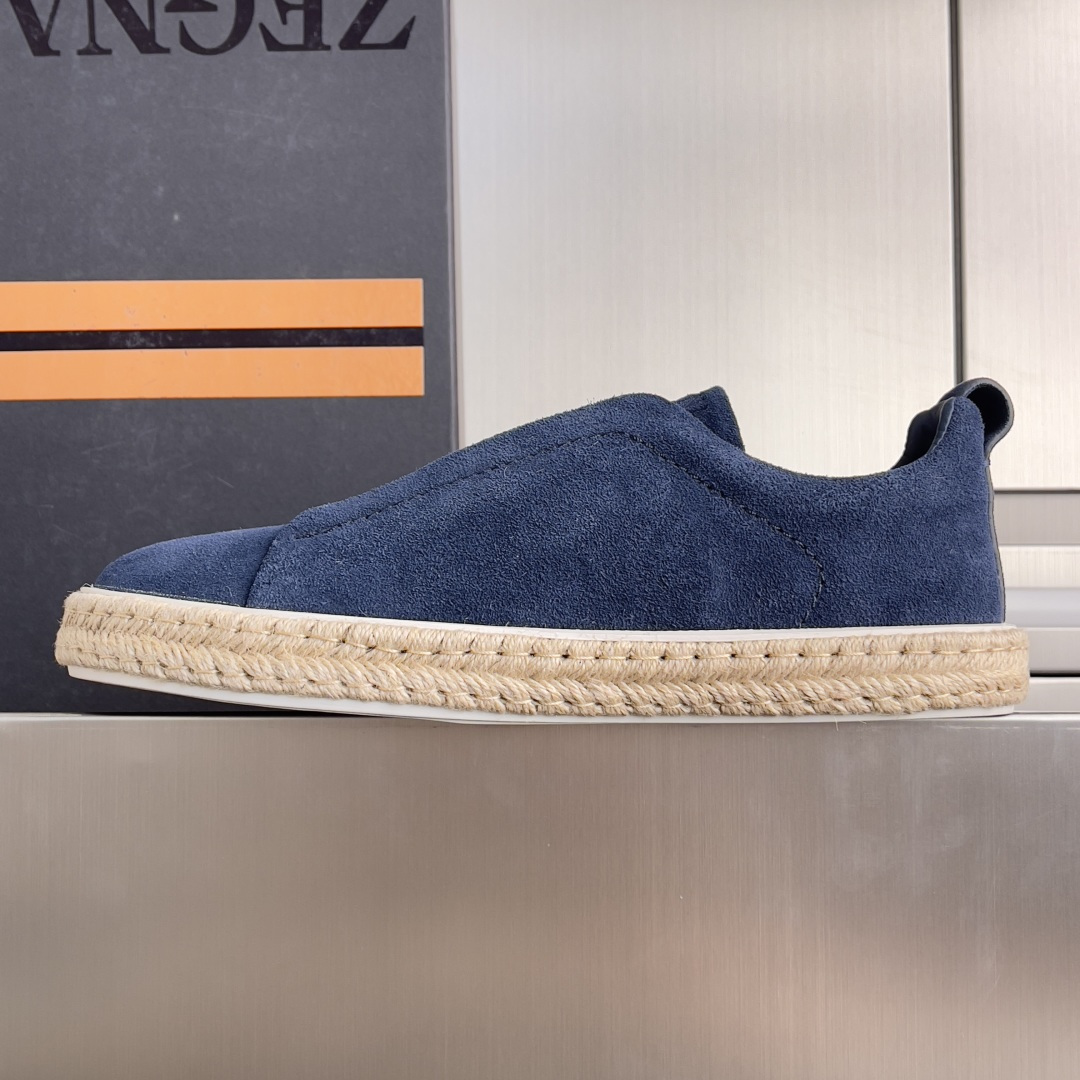 Ermenegildo Zegna ZEGNA 杰尼亚 Triple Stitch™ SECONDSKIN系列 男士 麻绳 休闲 运动鞋 滑板鞋 小白鞋
