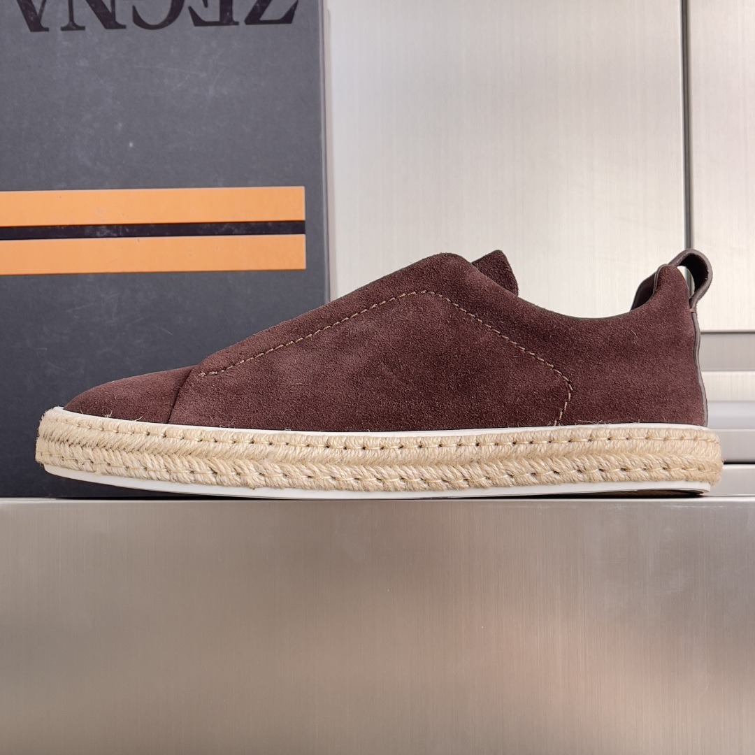 Ermenegildo Zegna ZEGNA 杰尼亚 Triple Stitch™ SECONDSKIN系列 男士 麻绳 休闲 运动鞋 滑板鞋 小白鞋
