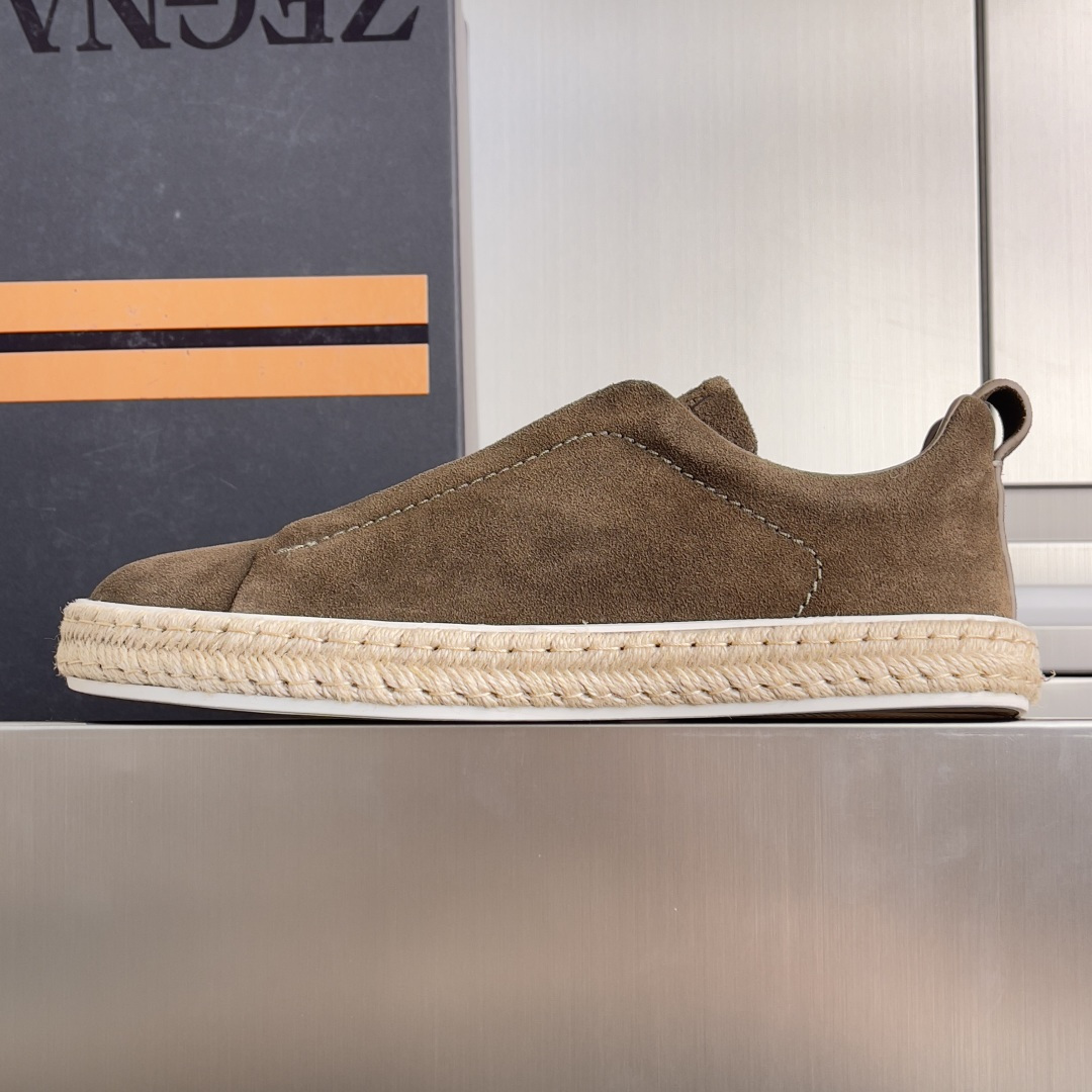 Ermenegildo Zegna ZEGNA 杰尼亚 Triple Stitch™ SECONDSKIN系列 男士 麻绳 休闲 运动鞋 滑板鞋 小白鞋