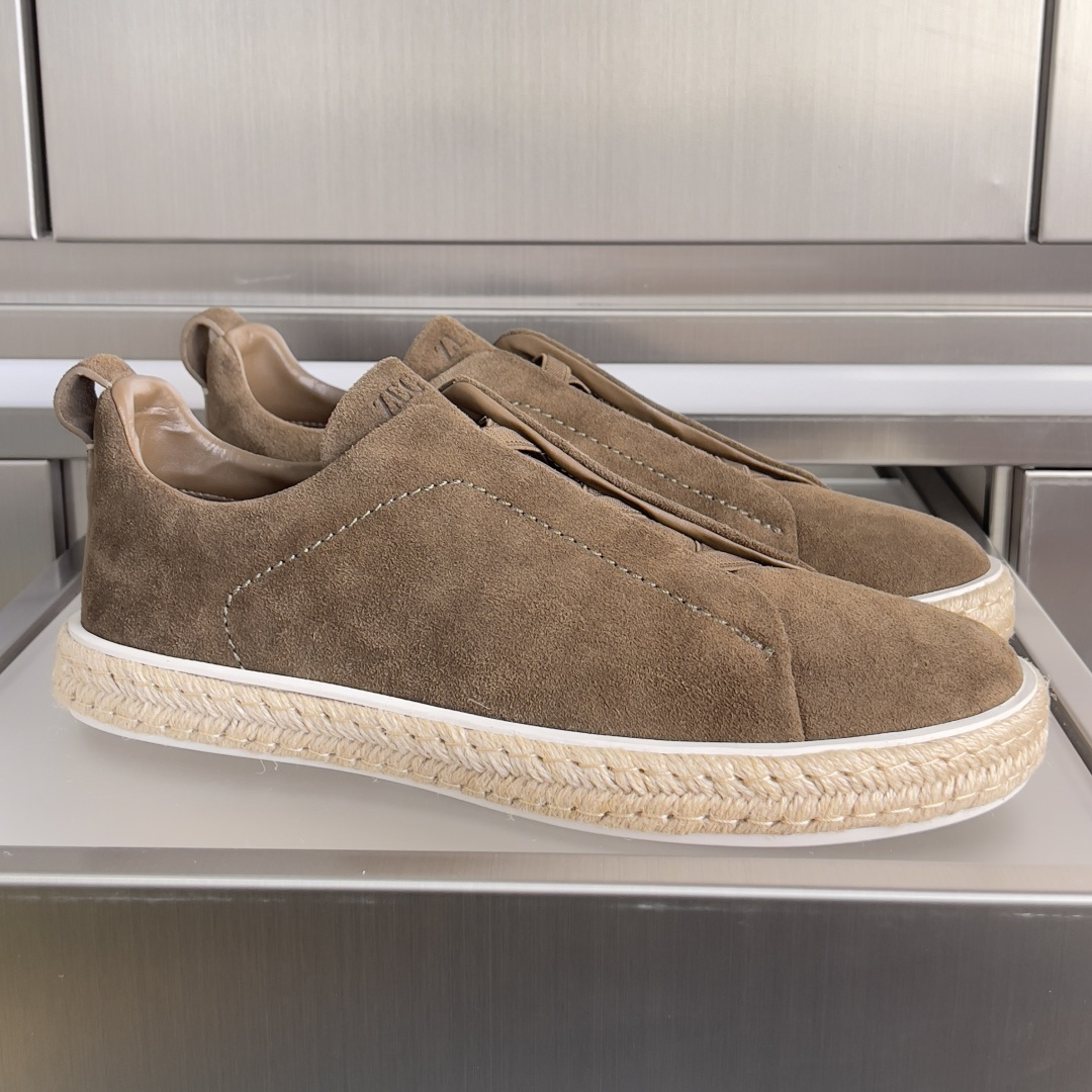 Ermenegildo Zegna ZEGNA 杰尼亚 Triple Stitch™ SECONDSKIN系列 男士 麻绳 休闲 运动鞋 滑板鞋 小白鞋