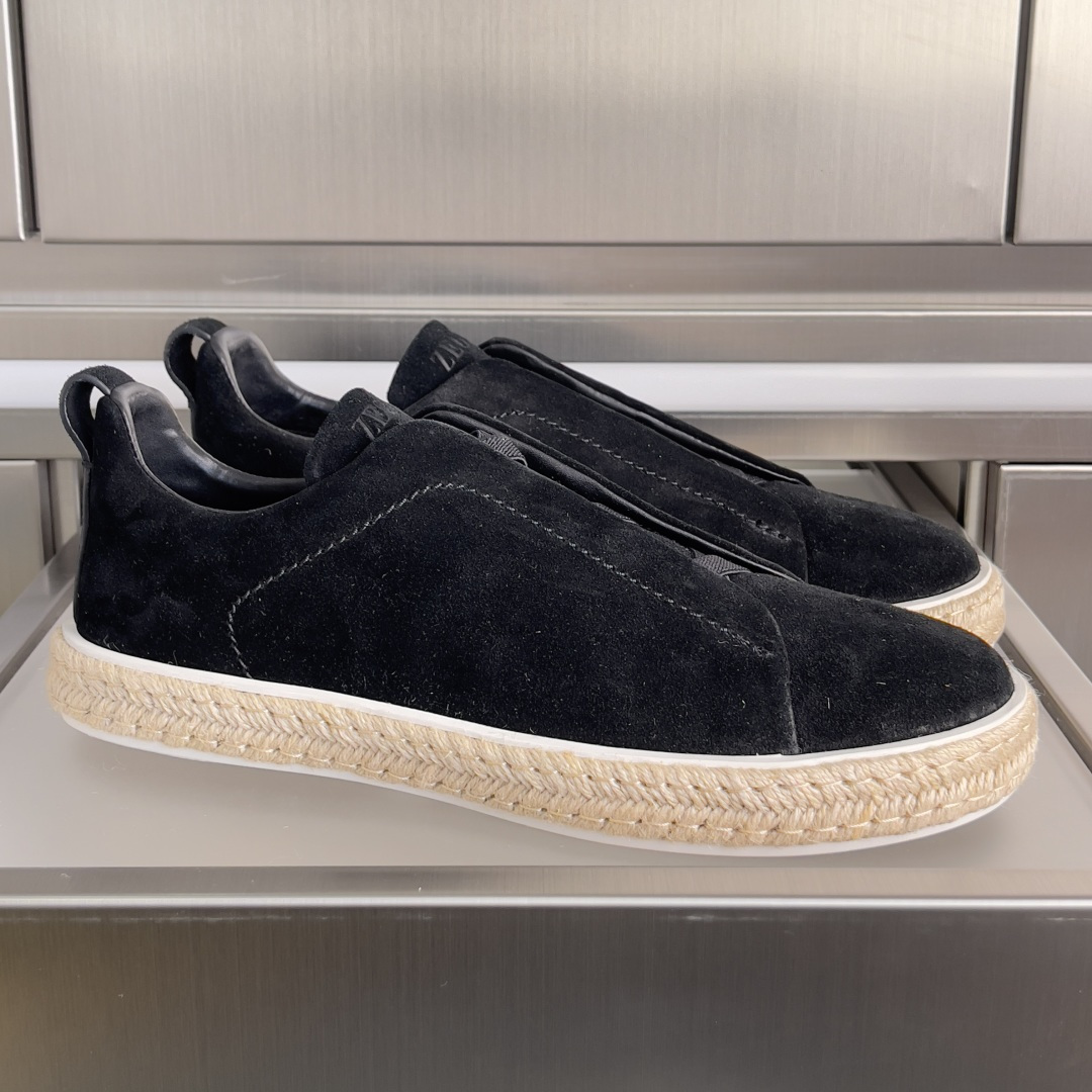 Ermenegildo Zegna ZEGNA 杰尼亚 Triple Stitch™ SECONDSKIN系列 男士 麻绳 休闲 运动鞋 滑板鞋 小白鞋