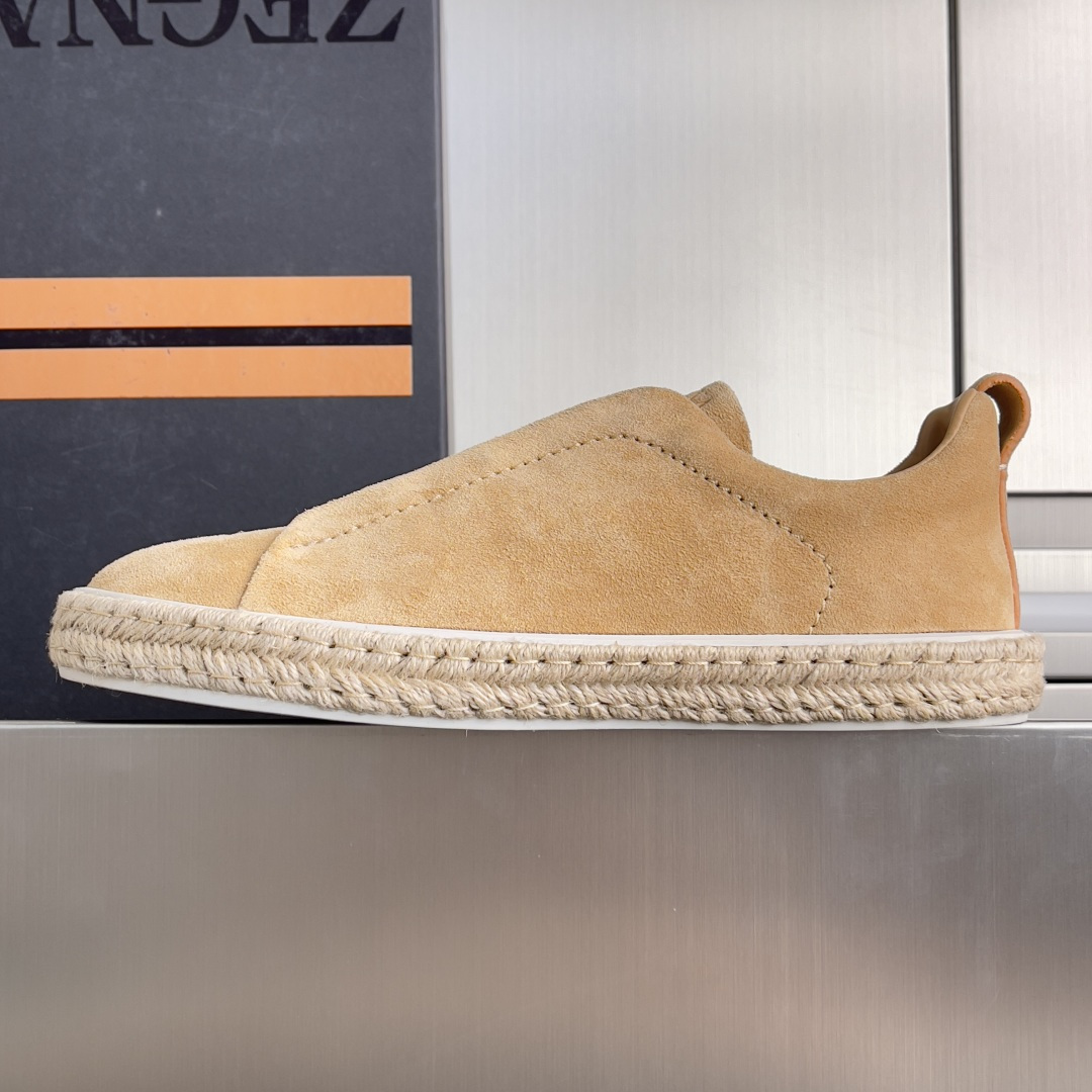 Ermenegildo Zegna ZEGNA 杰尼亚 Triple Stitch™ SECONDSKIN系列 男士 麻绳 休闲 运动鞋 滑板鞋 小白鞋