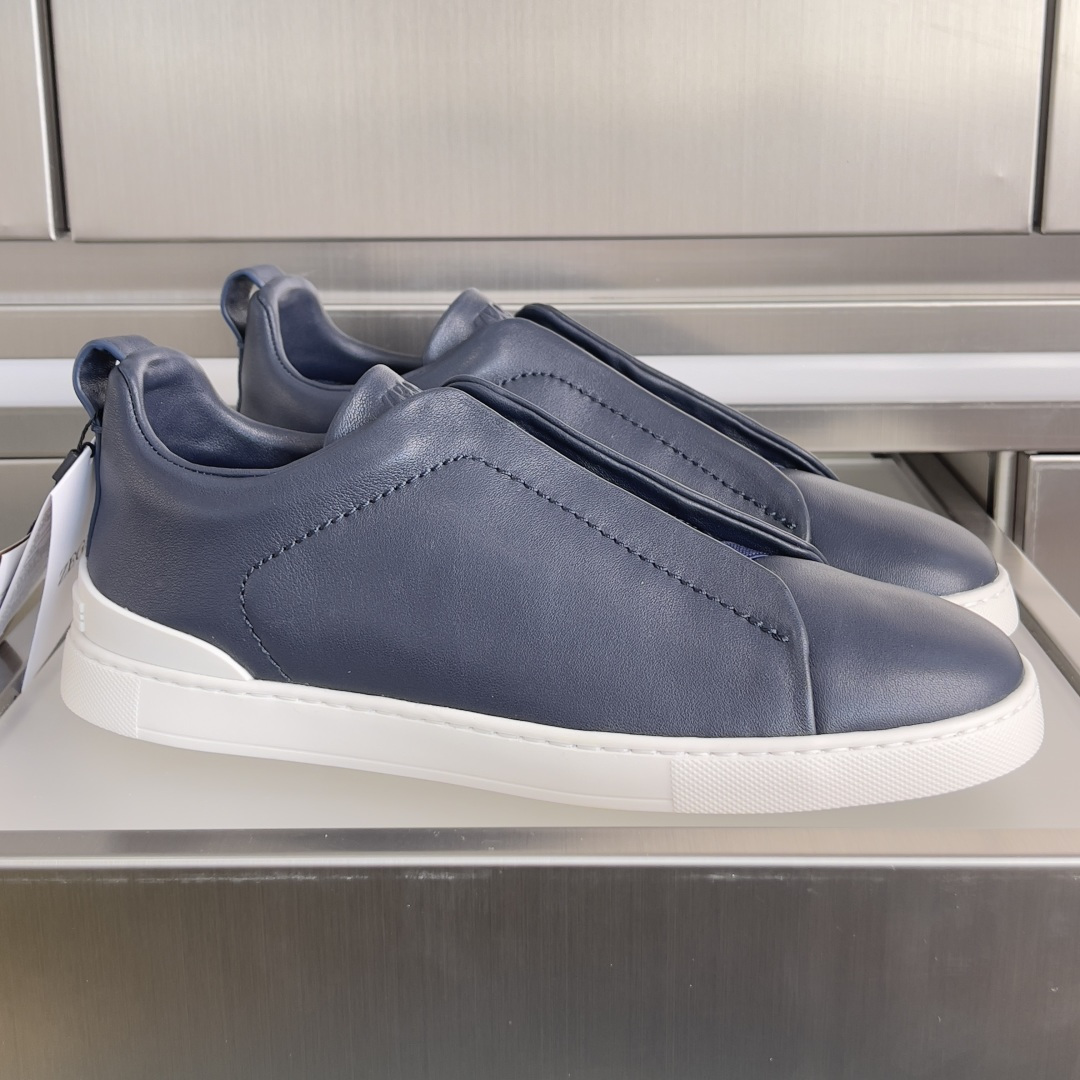 Ermenegildo Zegna ZEGNA 杰尼亚 Triple Stitch™ SECONDSKIN系列 男士 休闲 运动鞋 滑板鞋 小白鞋