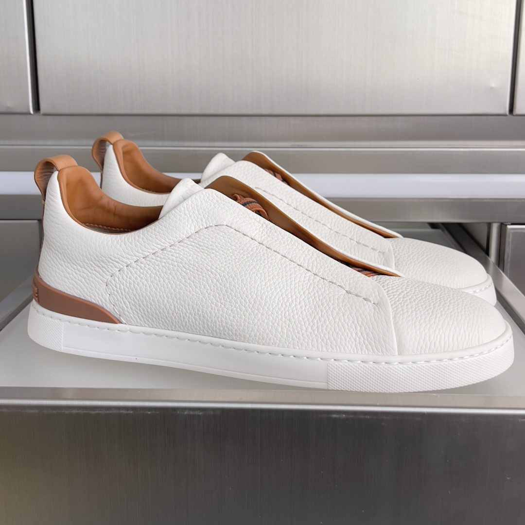 Ermenegildo Zegna ZEGNA 杰尼亚 Triple Stitch™ SECONDSKIN系列 男士 休闲 运动鞋 滑板鞋 小白鞋