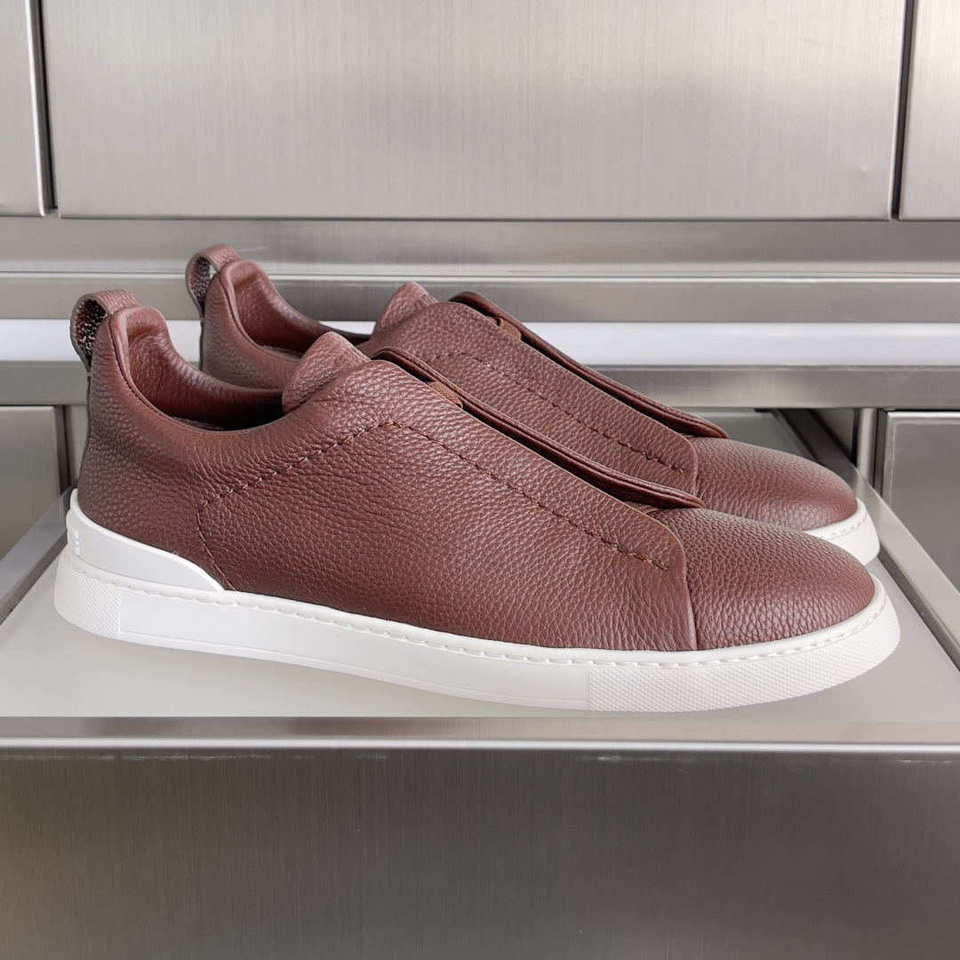 Ermenegildo Zegna ZEGNA 杰尼亚 Triple Stitch™ SECONDSKIN系列 男士 休闲 运动鞋 滑板鞋 小白鞋