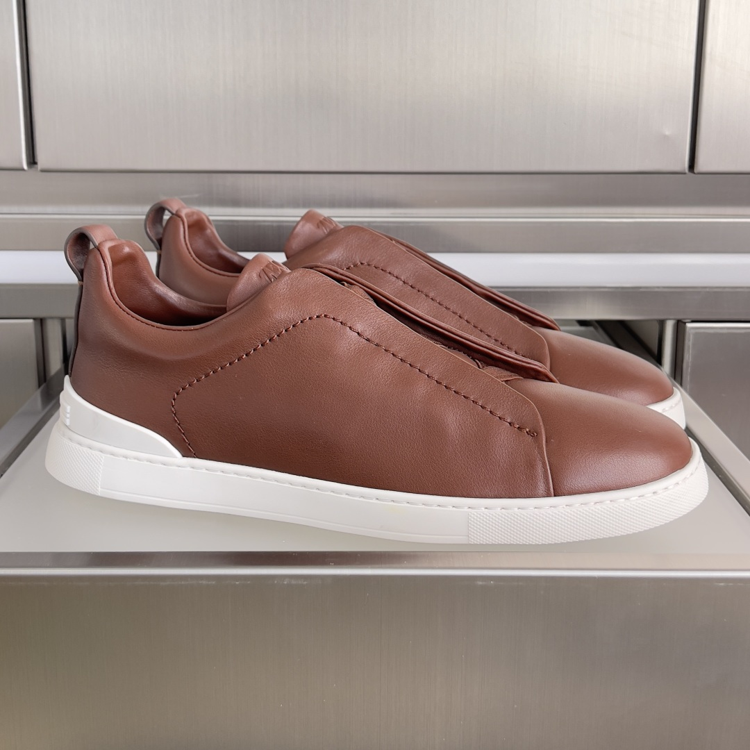 Ermenegildo Zegna ZEGNA 杰尼亚 Triple Stitch™ SECONDSKIN系列 男士 休闲 运动鞋 滑板鞋 小白鞋