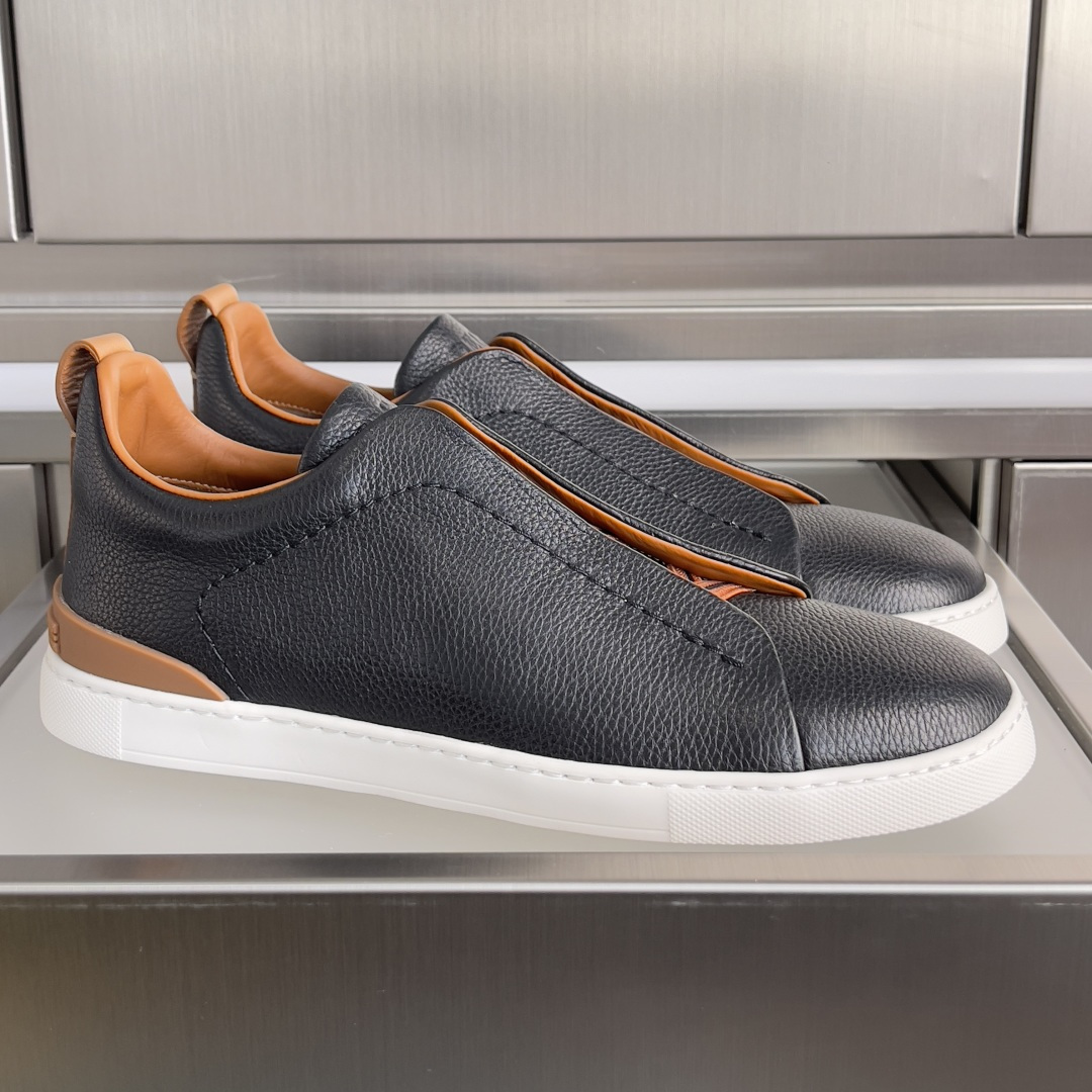 Ermenegildo Zegna ZEGNA 杰尼亚 Triple Stitch™ SECONDSKIN系列 男士 休闲 运动鞋 滑板鞋 小白鞋