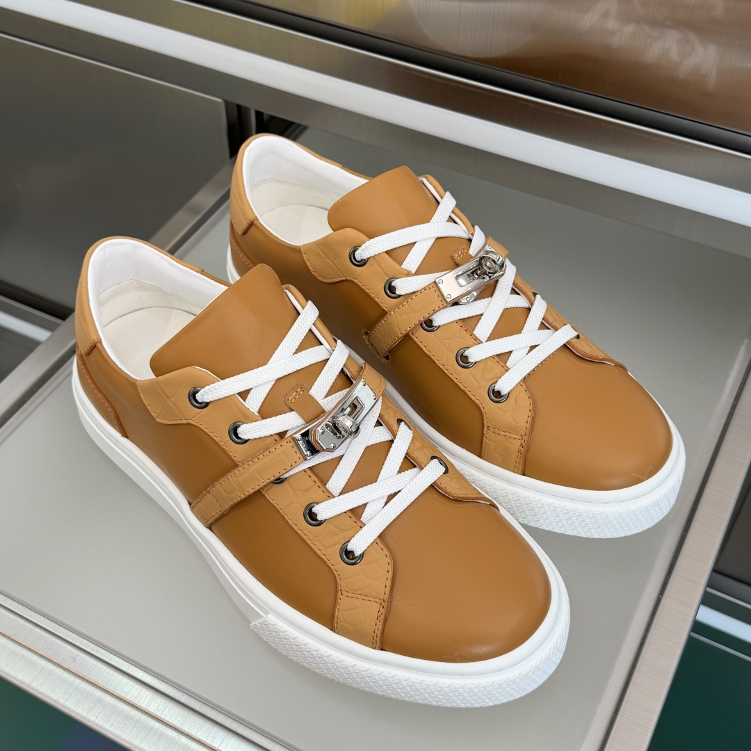 Hermès Hermes爱马仕 H家 Day系列 Kelly扣 休闲 运动鞋 小白鞋