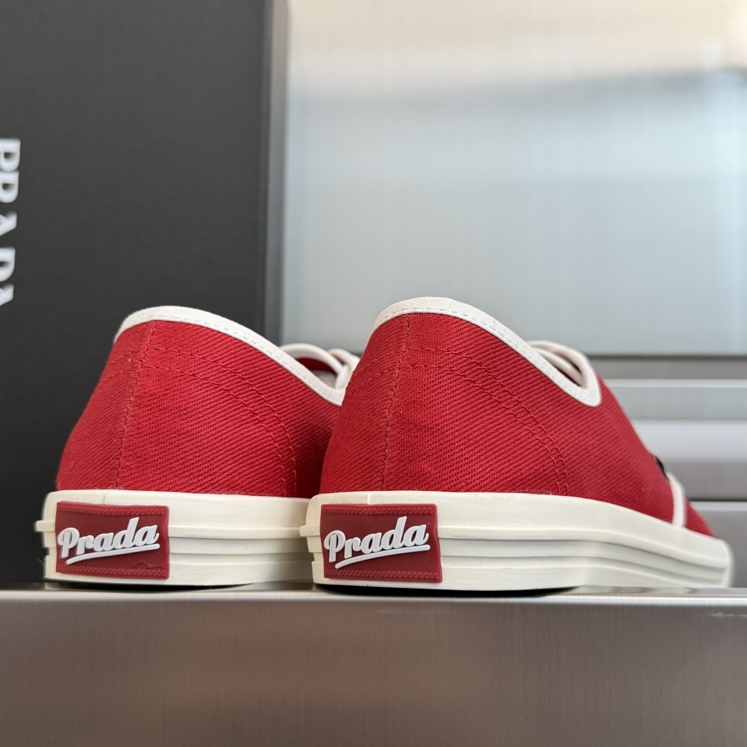 Prada Prada普拉达P家 走秀款 厚底 系带 帆布鞋 休闲 运动鞋