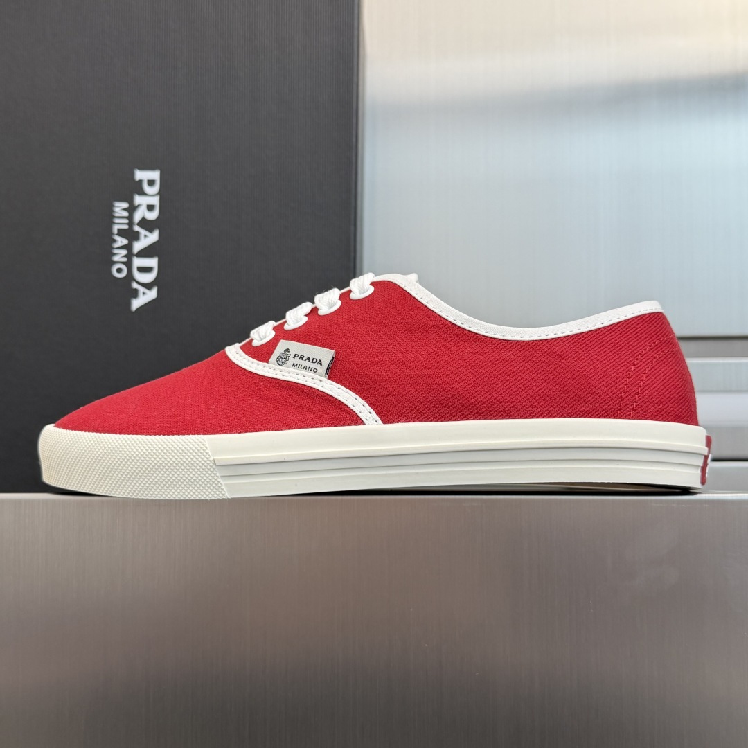 Prada Prada普拉达P家 走秀款 厚底 系带 帆布鞋 休闲 运动鞋