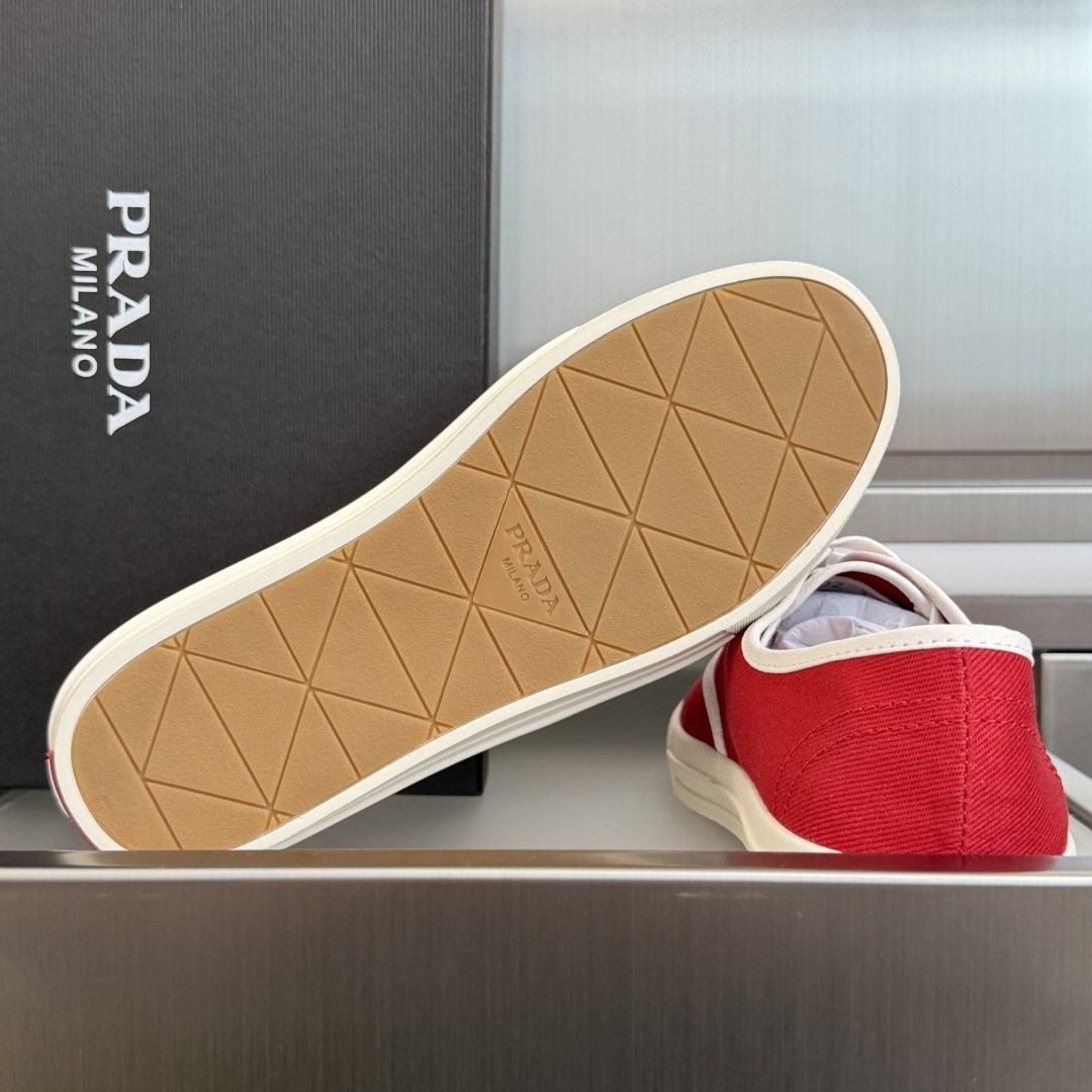 Prada Prada普拉达P家 走秀款 厚底 系带 帆布鞋 休闲 运动鞋