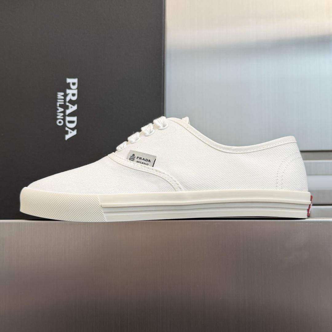 Prada Prada普拉达P家 走秀款 厚底 系带 帆布鞋 休闲 运动鞋