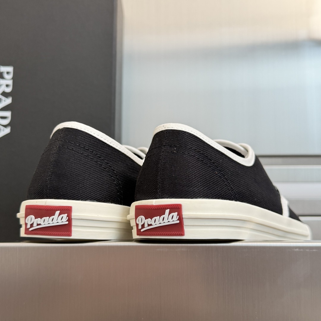 Prada Prada普拉达P家 走秀款 厚底 系带 帆布鞋 休闲 运动鞋
