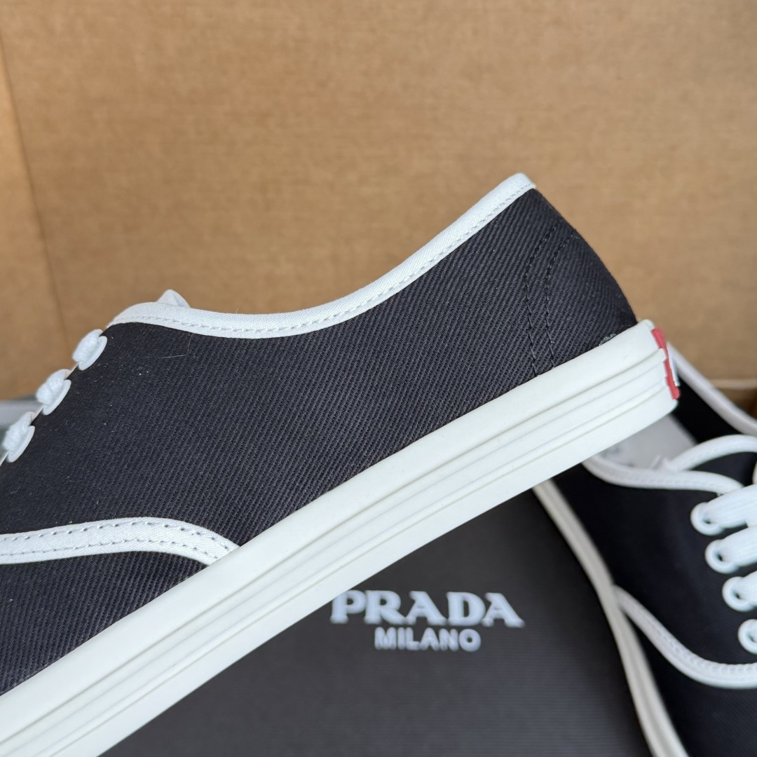 Prada Prada普拉达P家 走秀款 厚底 系带 帆布鞋 休闲 运动鞋