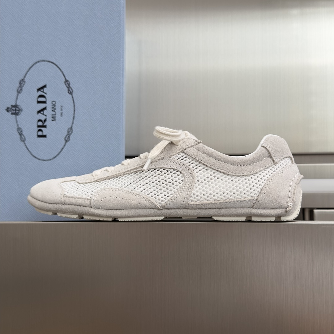 Prada Prada普拉达 Montecarlo系列 镂空 网面 休闲 运动鞋