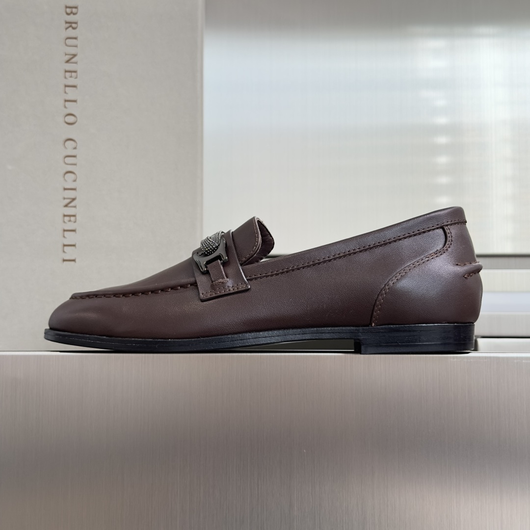 Brunello Cucinelli Brunello Cucinelie 布鲁内诺库奇内利 BC镶珠 乐福鞋