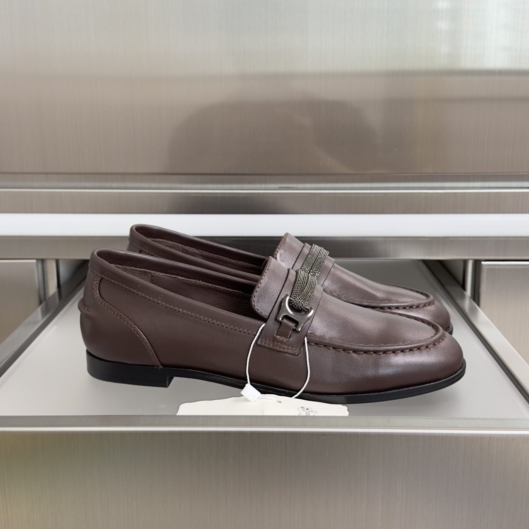 Brunello Cucinelli Brunello Cucinelie 布鲁内诺库奇内利 BC镶珠 乐福鞋