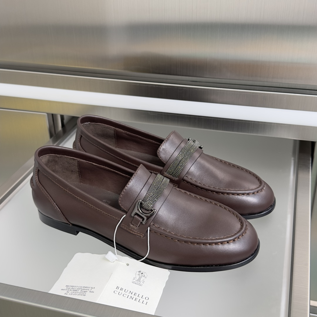 Brunello Cucinelli Brunello Cucinelie 布鲁内诺库奇内利 BC镶珠 乐福鞋
