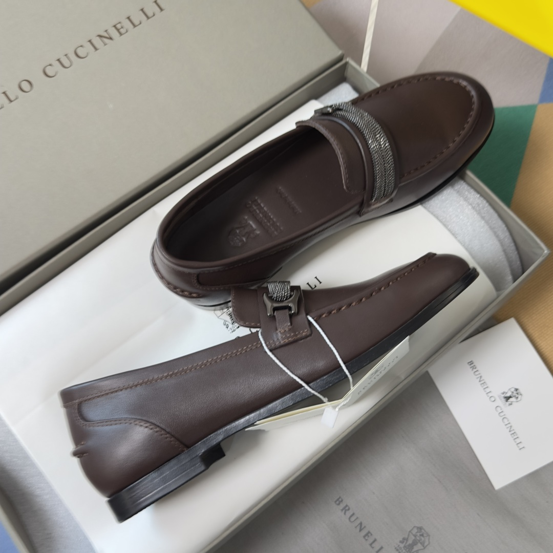 Brunello Cucinelli Brunello Cucinelie 布鲁内诺库奇内利 BC镶珠 乐福鞋
