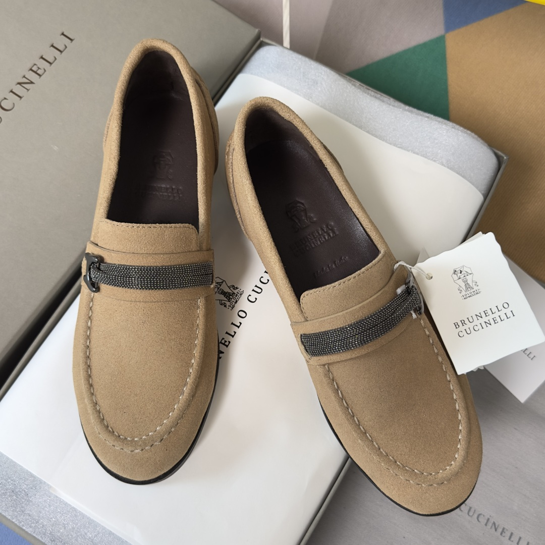 Brunello Cucinelli Brunello Cucinelie 布鲁内诺库奇内利 BC镶珠 乐福鞋
