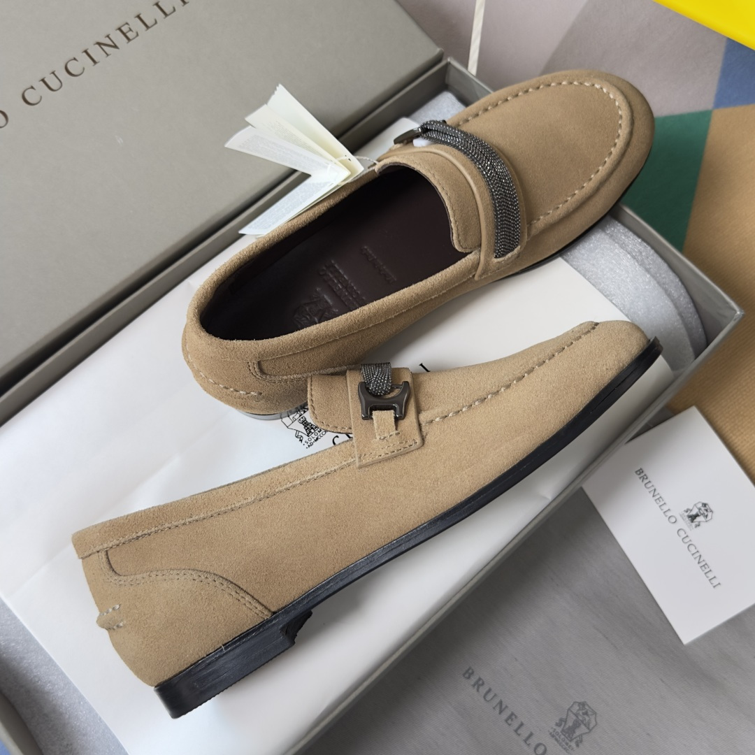 Brunello Cucinelli Brunello Cucinelie 布鲁内诺库奇内利 BC镶珠 乐福鞋