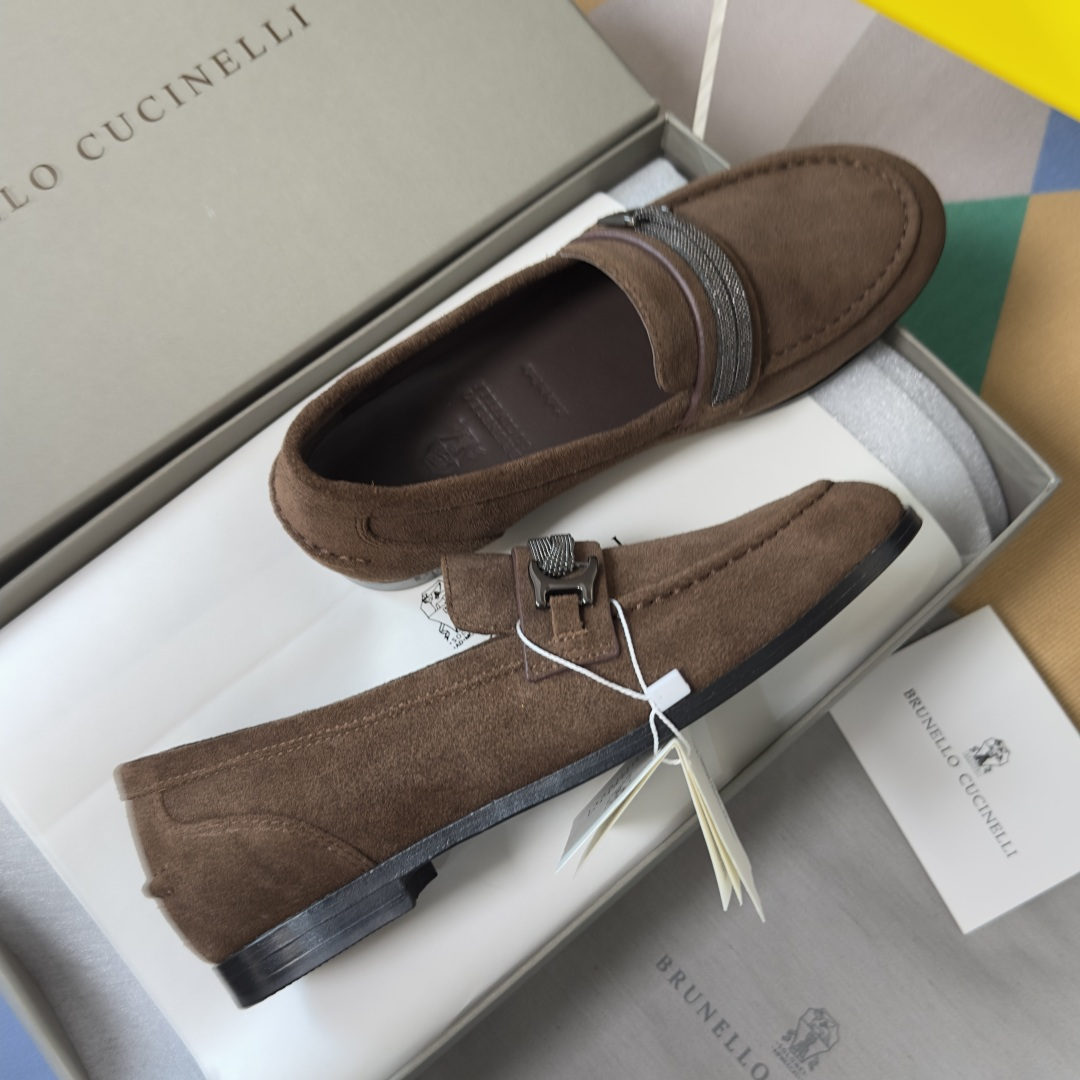 Brunello Cucinelli Brunello Cucinelie 布鲁内诺库奇内利 BC镶珠 乐福鞋
