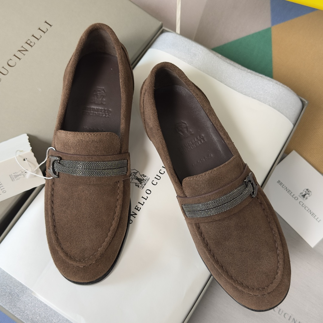 Brunello Cucinelli Brunello Cucinelie 布鲁内诺库奇内利 BC镶珠 乐福鞋