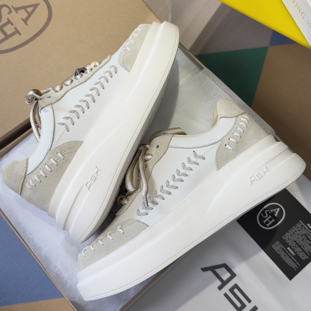 Alexander McQueen ASH 新款INDY 厚底 小白鞋 休闲运动鞋