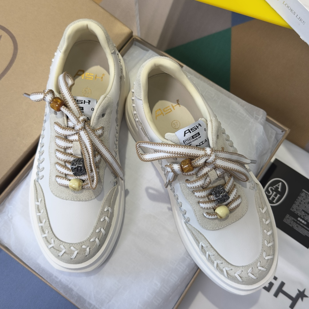 Alexander McQueen ASH 新款INDY 厚底 小白鞋 休闲运动鞋