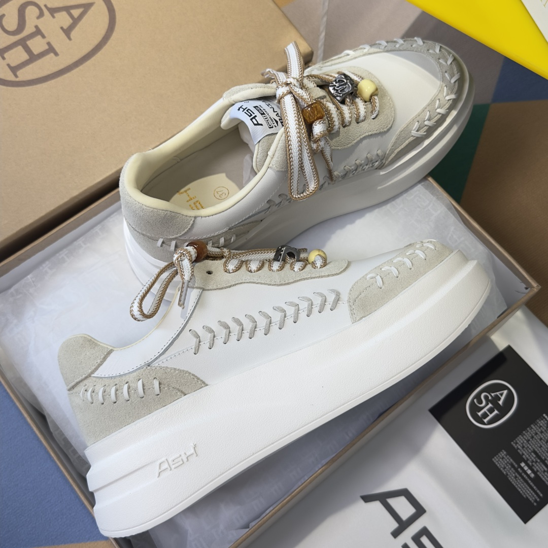 Alexander McQueen ASH 新款INDY 厚底 小白鞋 休闲运动鞋